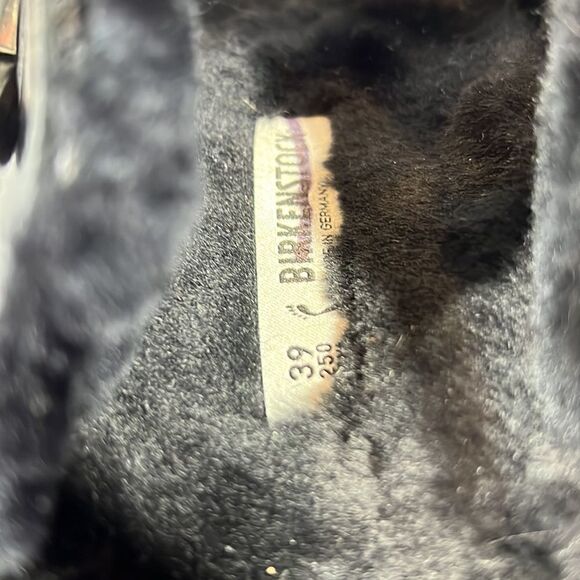 BIRKENSTOCK ARIZONA BIG BUCKLE SHEARLING SANDALS BLACK NWT Various - Picture 9 of 11